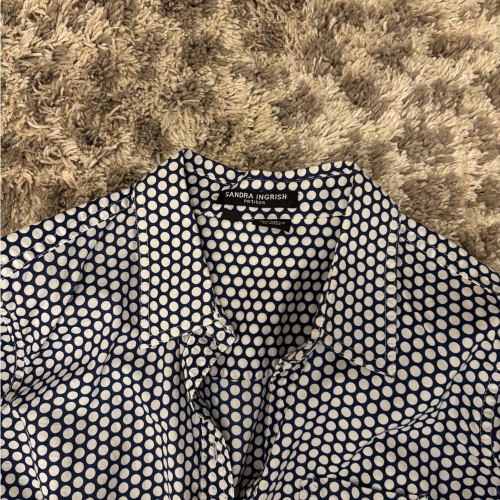 Sandra Ingrish Polka Dot Blouse